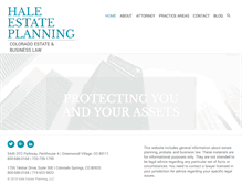 Tablet Screenshot of haleestateplanning.com